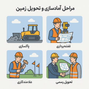 آماده سازی زمین قبل از تحویل